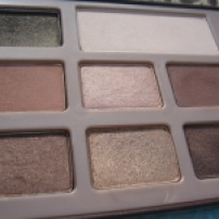 Too Faced Chocolate Bar Palette photographed in outdoor lighting (left half) ©skinandcolors.com